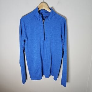 Lululemon Metal Vent Tech 1/2 Zip Dark Royal / Baltic Blue Men's M Medium